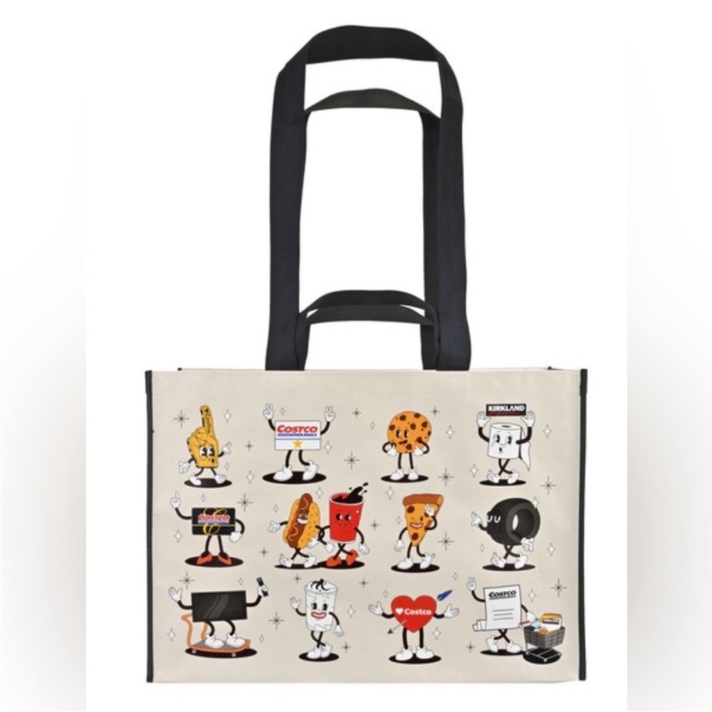 Costco Kirkland Fun Character Tote Bag- 1 Pack of 4 bags